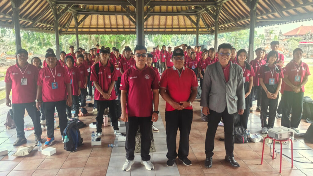 Hari kedua PKKMB STISPOL Wira Bhakti berlangsung di TPB Margarana, Tabanan, Sabtu (29/8/2026).